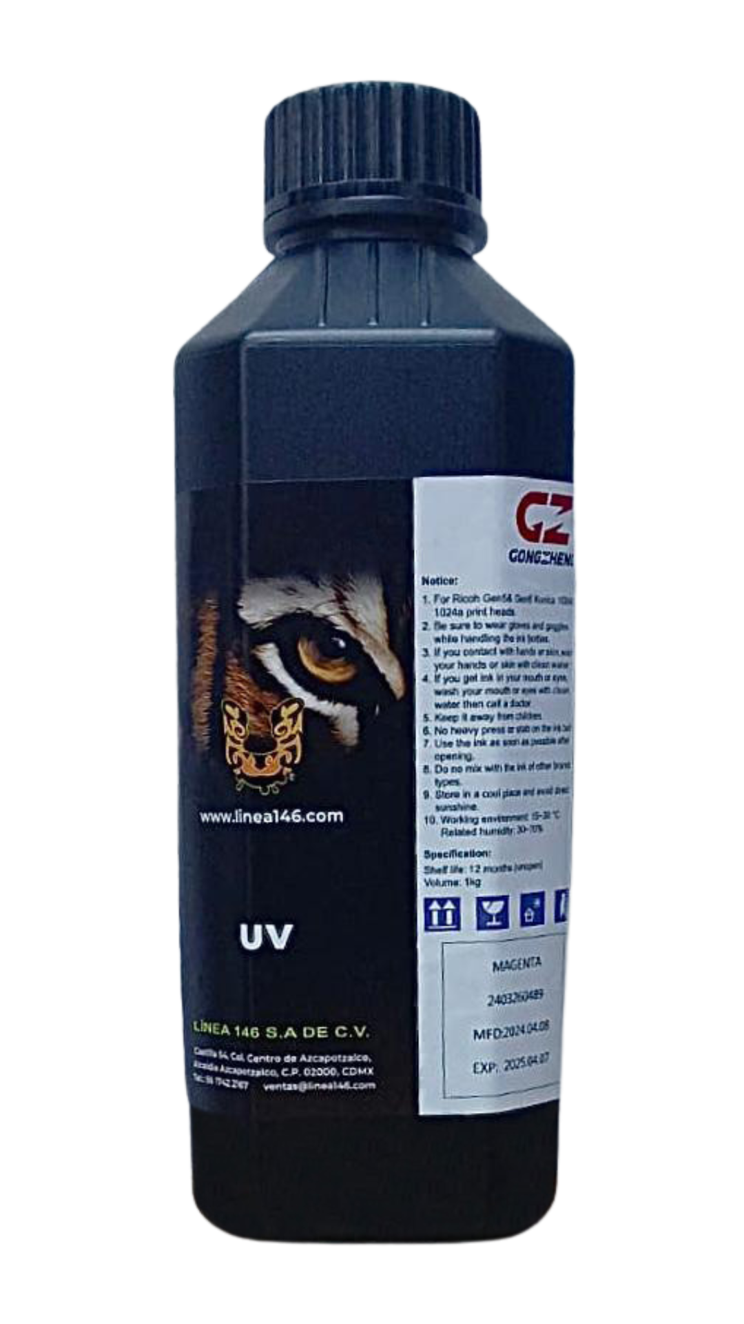 Tinta UV KM Roll To Roll - 1 Litro