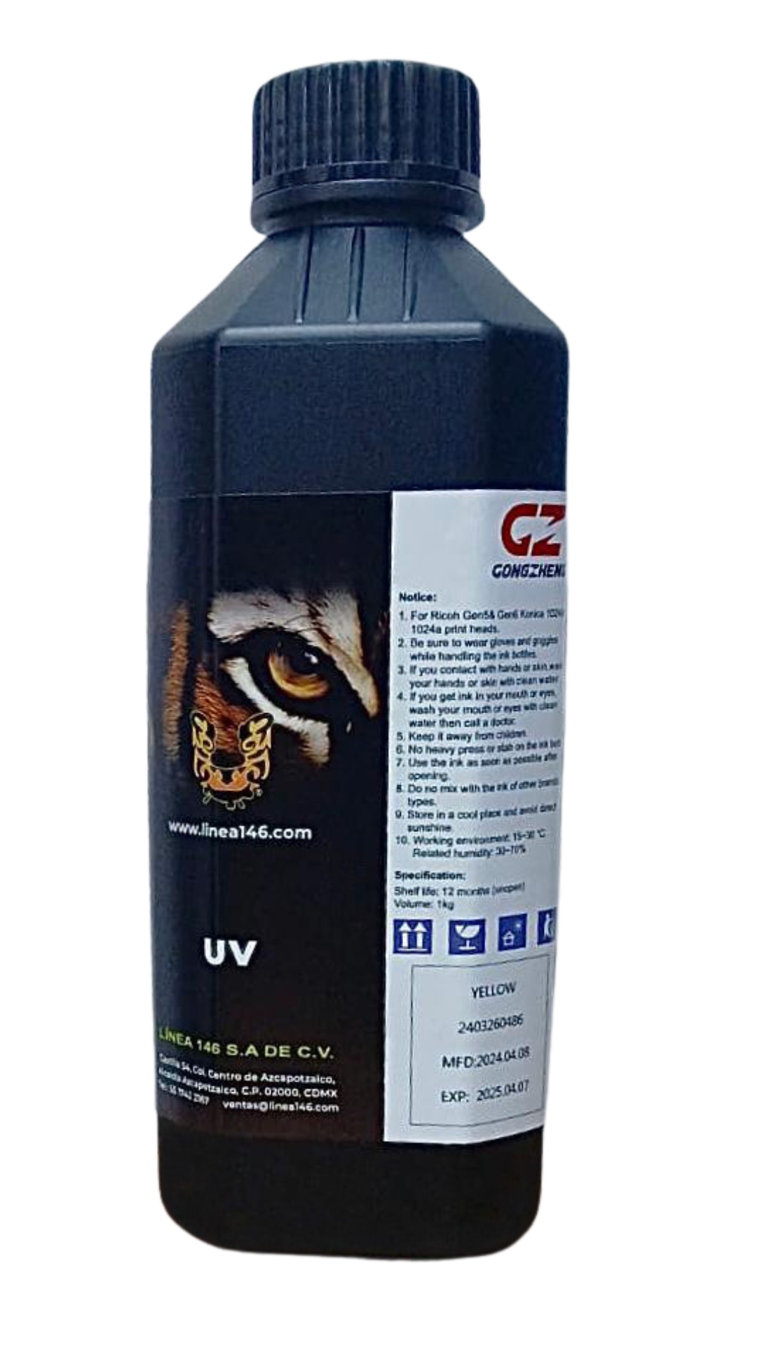 Tinta UV Ricoh G5i Flatbed- 1 Litro